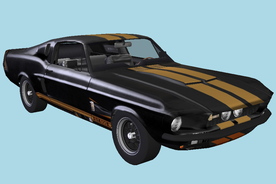 Shelby Mustang GT500 3d model